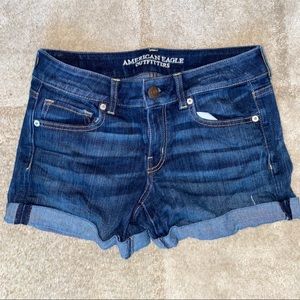 American Eagle Denim Cuffed Shorts